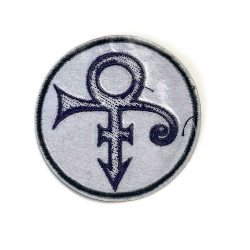 Prince Symbol Round  Embroidered Patch - Picture 3 of 3